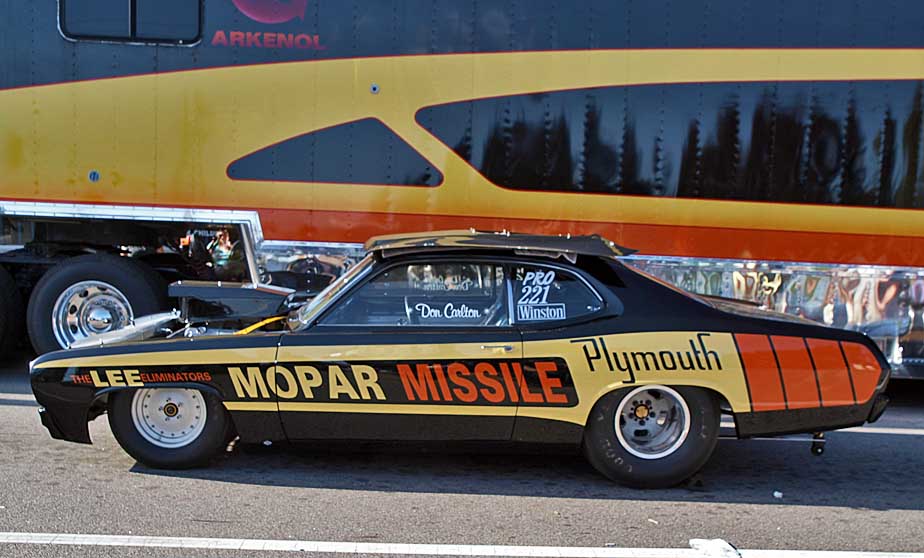 '73 Duster; aka, 'the Wire Car'.